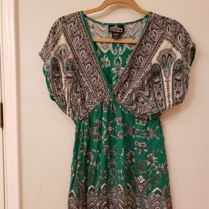 Green swim cover-up